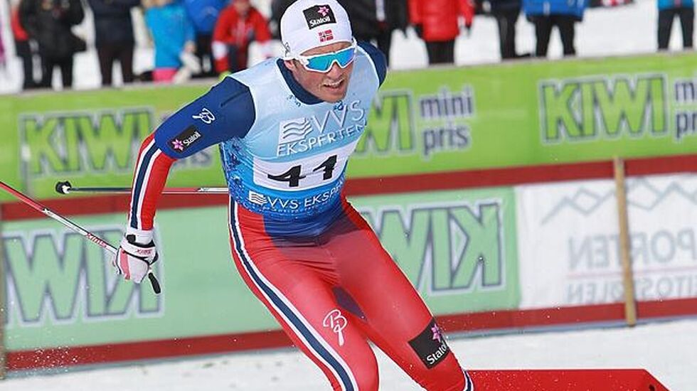 Emil Iversen i aksjon under NM del 2 på Beitostølen i 20106. (Foto: Kjell Vigestad)
