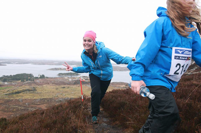 Monika R. Jakobsen i strålende humør