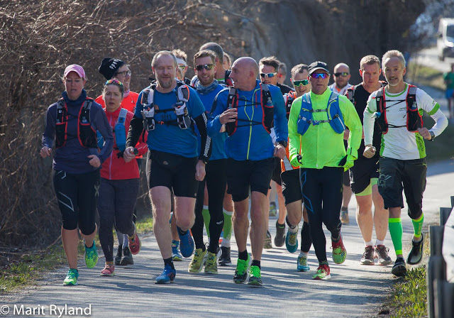 Fra fjorårets Påskeharemaraton, ved Lofthus. Foto: Marit Rydland