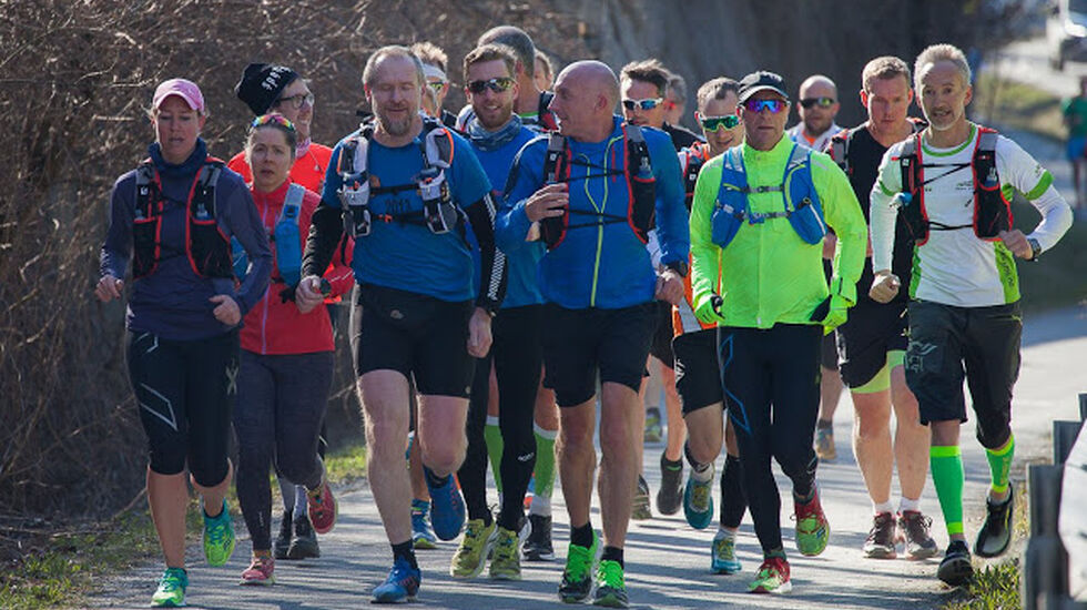 Fra fjorårets Påskeharemaraton, ved Lofthus. Foto: Marit Rydland