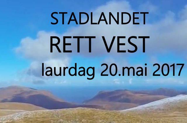 Invitasjon til Stadlandet Rett Vest 2017.