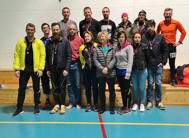 Her ser vi flertallet av de som fullførte 8x 10 km i Røyse Ultra 2017. (Arrangørfoto)