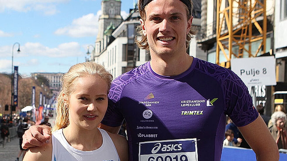 Malin Edland og Håkon Mushom. Foto: Kjell Vigestad