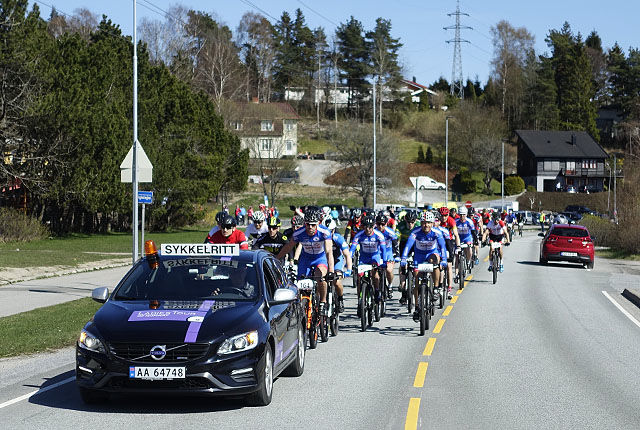 Starten har gått for 35 km i Høiåsrittet 2017. (Alle foto: Bjørn Johannessen)