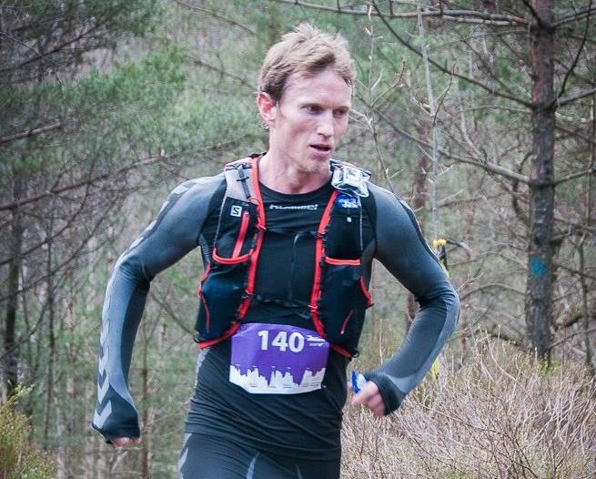 Frank Løke imponerte med sterk løping og 3. plass i det 60 km lange terrengultraløpet KRSUltra i april. (Foto: Thomas Øderud)