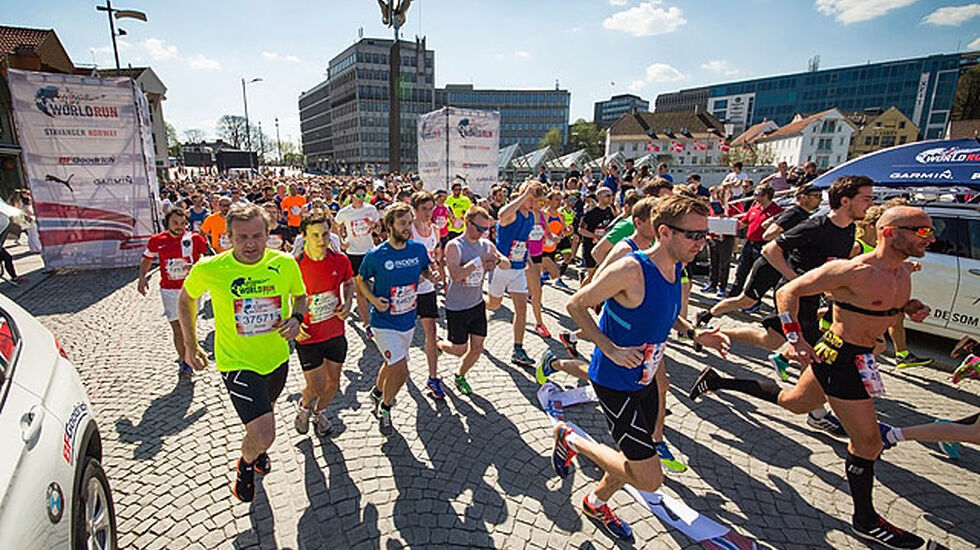 Strålende vær ved start. Foto: Ingolf Dale