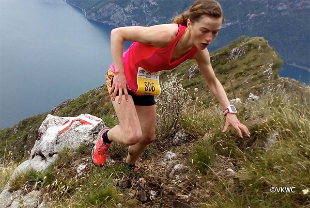 Hilde Aders klatra inn til tredjeplass i Vertical KM Trentapassi i Italia. (Foto: Vertical Kilometer World Circuit)