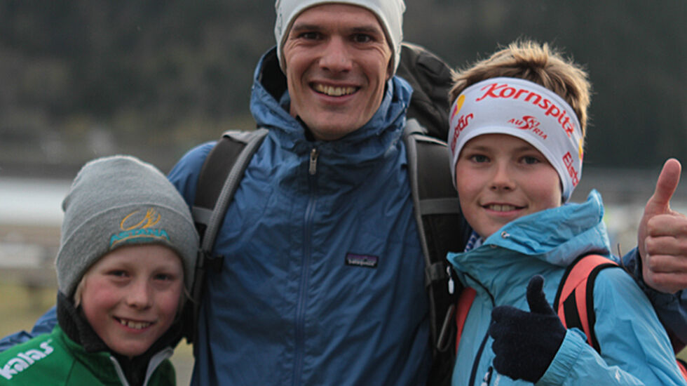 Kjartan Helland sammen med Ola Dragset-Haug (t.h.) og Birk Strand Rønnestad .