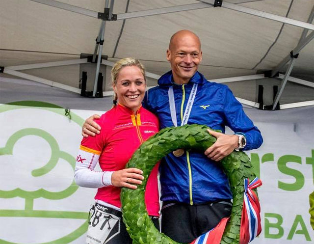Gerda Fasseland og Erik Bergesen vant Risør Konvoi Maraton i fjor. De får nok hardere konkurranse når det i år skal kjempes om NM-medaljer. (Foto: Johannes Hoel)