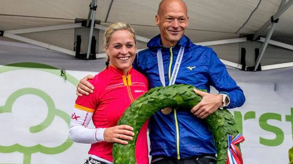 Gerda Fasseland og Erik Bergesen vant Risør Konvoi Maraton i fjor. De får nok hardere konkurranse når det i år skal kjempes om NM-medaljer. (Foto: Johannes Hoel)