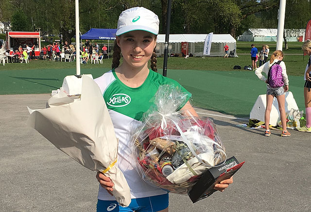 Emma Kirkeberg Mørk må vente på ny kontrollmåling av Sandefjordsløpet før hun eventuelt kan få godkjent klasserekorden på 5 km. Emma Kirkeberg Mørk må vente på ny kontrollmåling av Sandefjordsløpet før hun eventuelt kan få godkjent klasserekorden på 5 km.