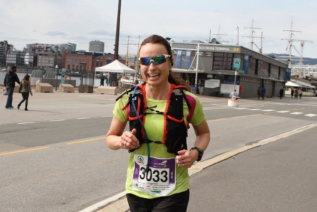 Angelika med én kilometer igjen. (Foto: Olav Engen)