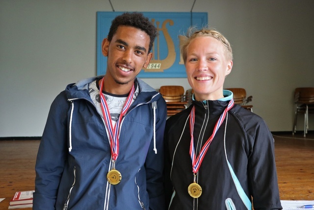 Eline Fannemel og Filmon Legese. Foto: Martin Hauge-Nilsen