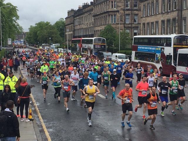 Fra 2015-utgaven av Edinburgh Marathon Festival (Arrangørfoto).