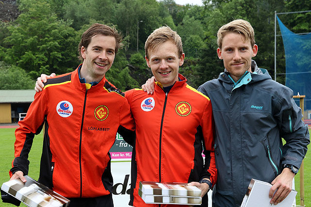 Premiepallen 3000 meter i Framolekene: Vidar Dahle, Bjørnar Sandnes Lillefosse, Eivind Øygard.