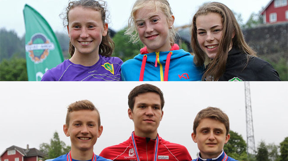 Premiepallene for jenter og gutter 2000 meter
