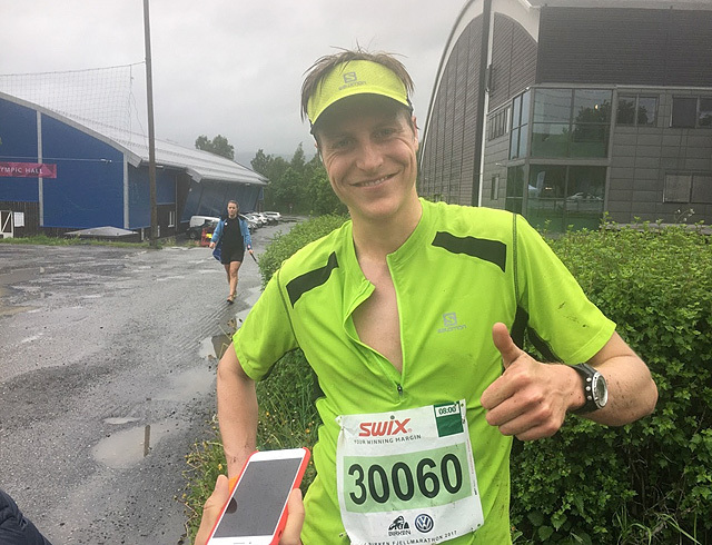 Vinner: Gjermund Thorson Nordskar vant Birken Fjellmaraton på 2.54.24. (Foto: Finn Olsen)