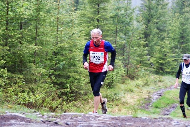 Birkebeinerkonge: Bjørn Tvedt fra Veldre troner på toppen både på merkestatistikken i Birkebeinerløpet med 20 merker og sammen med Kristen Aaby på toppen med 12 klasseseire. I år ble det 5. plass i klasse M 75-79 år for 79-åringen. (Foto: Stein Arne Negård)