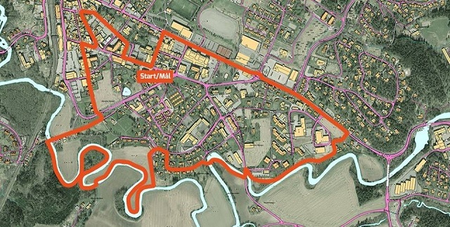 Mysenløpet har start og mål ved Festiviteten i sentrum og går både i sentrumsgatene og langs Mysenelva.