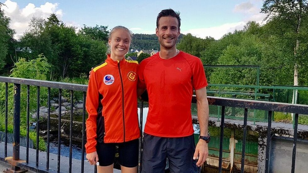 Ingrid Festø blei totalvinner på 5 km og Marcus Megrund vant 10 km på gode tider.  De to er fysioterapeutkolleger på Valderøya, trener mye sammen og deltar ofte på lokale løp.