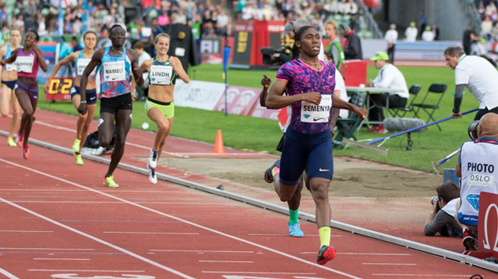Caster Semenya tok sin tredje strake Diamond Leauge-seier på 800 m. (Foto: Sylvain Cavatz) 