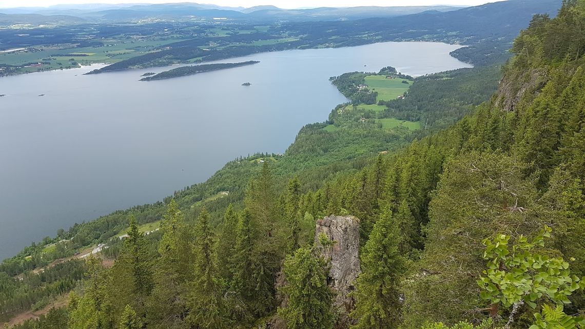Utsikt fra Krokskogstupet
