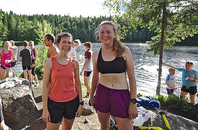 Amerikanske Molly Bazilchuk, OSI her til venstre etter Fagervann Opp, ligger på tredjeplass sammenlagt. Foto: Audun Bugge