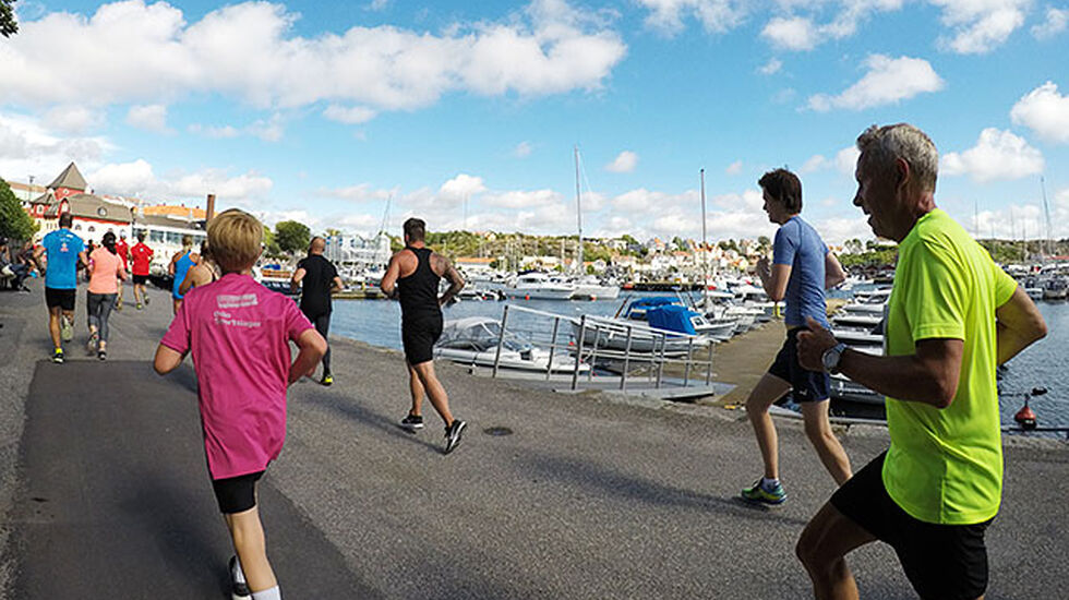 Sommeridyll langs havna i Strømstad. (Alle foto: Bjørn Johannessen)