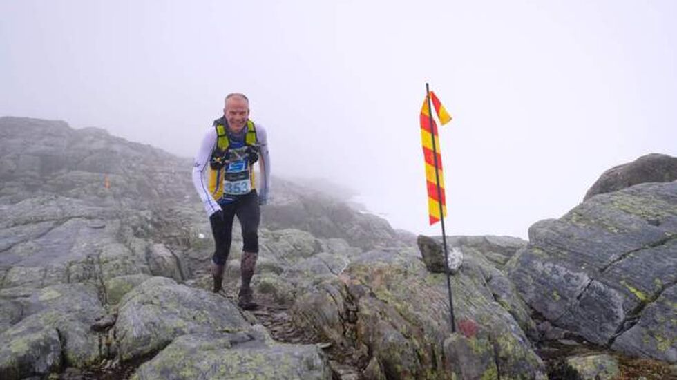 Et av de få flate partiene under løpet. Da blir man glad. (Foto: Ole Eltvik)