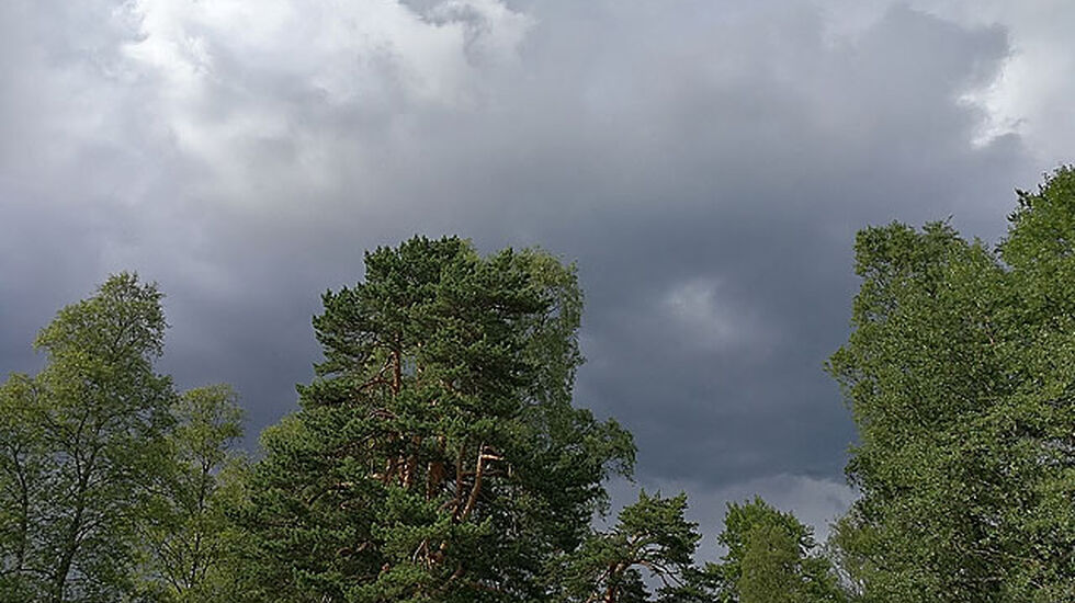 Mørke skyer over Sognsvann