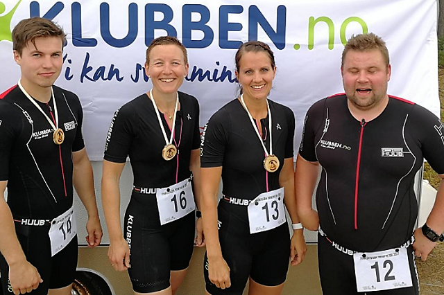 Kvartetten fra Klubben på Flisa som debuterte i triathlon på Finnskogen med følgende melding på sin Instagramkonto: Første triathlon gjennomført, gav mersmak! Triathlon-miljøet er fantastisk, folk heier hverandre opp! Vi gleder oss til neste utfordring!