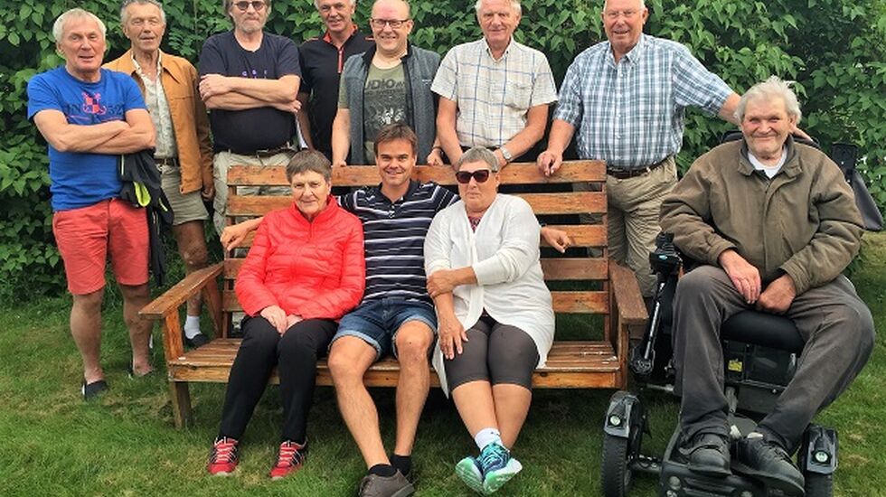 Arrangørstaben er klar for nok en utgave av Kongsvinger Maraton. Bak (fra v.): Harald Furholt, Rolf Hansen, Fred Nordal, Jan Erik Sundt, Pål Evensen, Rolf Engen og Jan Reiersen. Foran: Kirsten Skyrudhaugen, Trond Hansen, Bjørg Kvernbakken og Sigmund Aasum