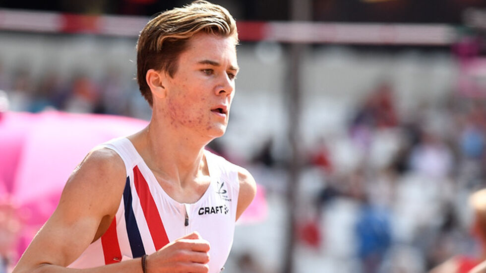 Jakob Ingebrigtsen viste god form dagen før NM begynner på hans egen heimebane i Sandnes. (Arkivfoto: Bjørn Johannessen) 
