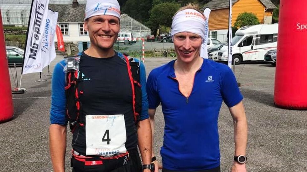 Vinnerne Schjølberg og Slethaug. (Foto: Arrangøren)