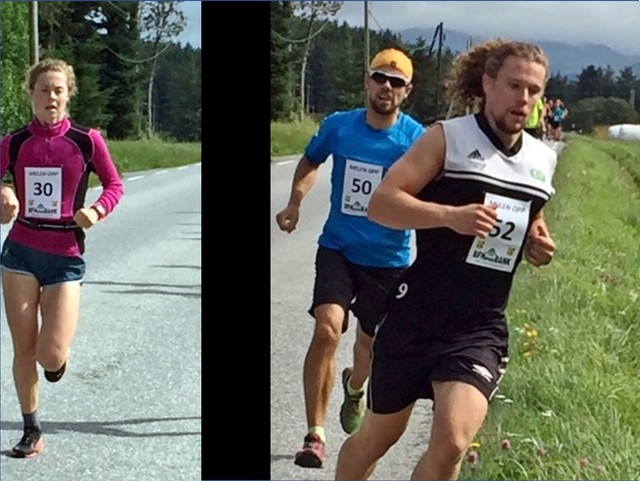 Vinnerne 30 Hege Ringdal og 50 Morten Eilifsen. 52 Robin Holden ble nummer 2. (Foto: Arrangøren)