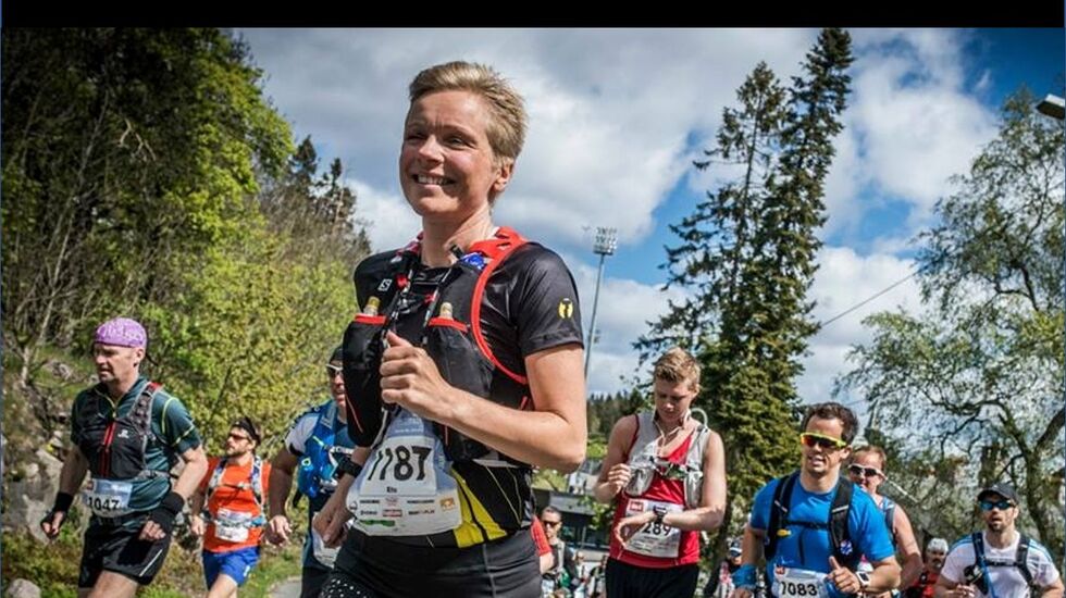 Rita Steinsvik på EcoTrail Oslo 2015. (Foto: Kai-Otto Melau)