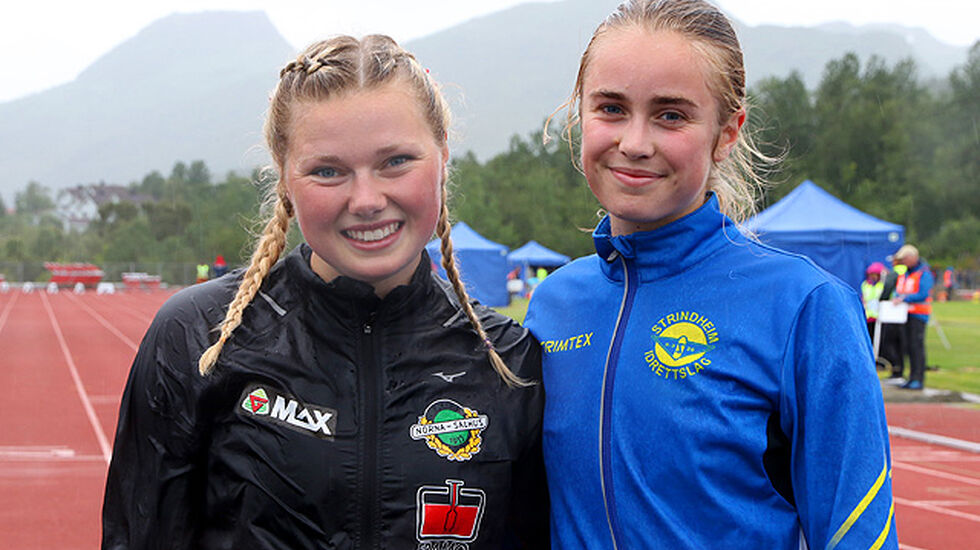 Silje Lindstad og Asta Susan Rustad vant hver sin klasse på 3000 meter hinder i junior-NM