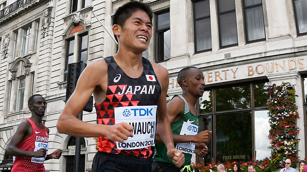 Yuki Kawauchi har hele tolv ganger løpt maraton under 2.10. Nå vil han prøve å løpe under 2.12.58 i den ikke helt lette Oslo Maraton-løypa. (Foto: Bjørn Johannessen)