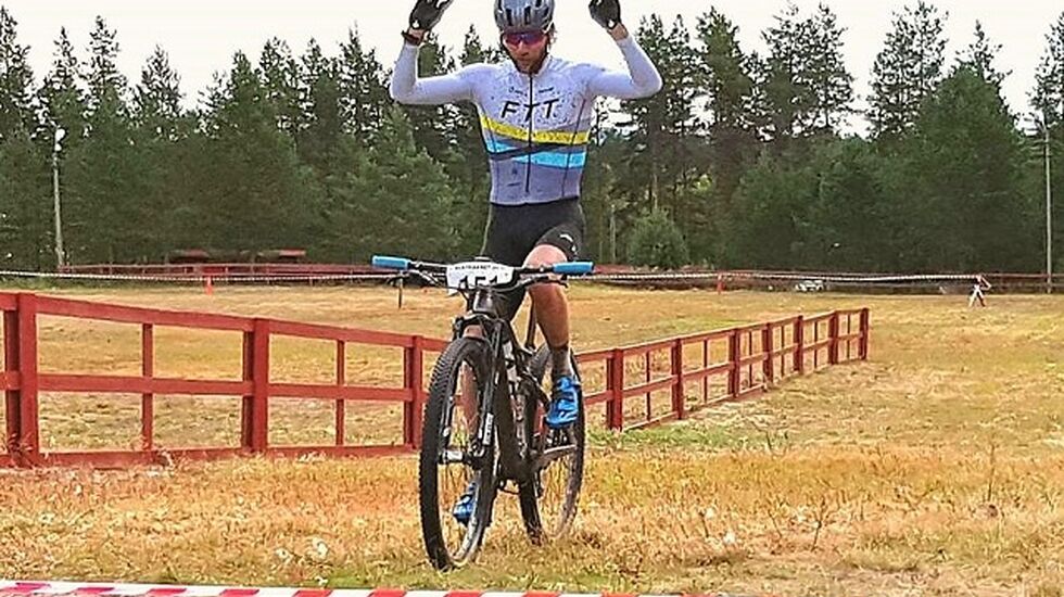 Otto Andreas Solberg kunne slippe jubelen løs for sin første seier i Elgtråkket. (Foto: Heidi Grønvold Bøe)