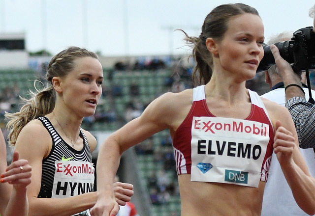 Hedda Hynne og Yngvild Elvemo løp 800 m i hvert sitt stevne nå i helga. (Arkivfoto: Bjørn Johannessen)