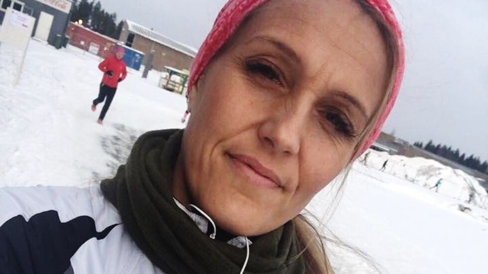Anne Lise's selfie etter Vintermaraton 2016.