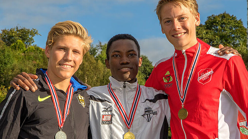 Premiepallen 3000 meter G18/19: Simen Halle Haugen, Thomas Jefferson Byrkjeland, Fredrik Sandvik.