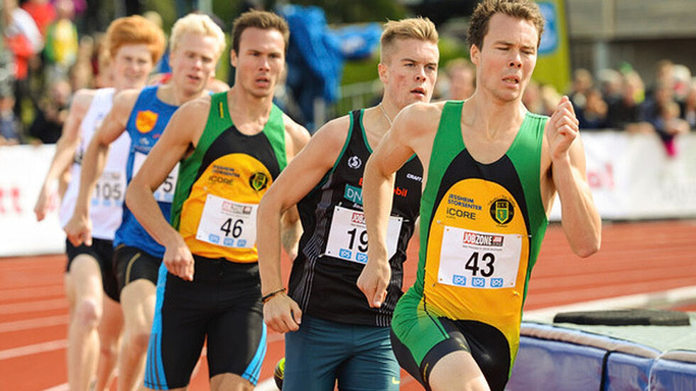 Thomas Roth var den sterkeste 800 m-løperen på heimebane på Jessheim. (Arkivfoto: Erling Pande Braathen)