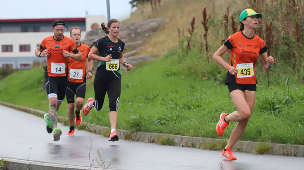 Sara Jünger raskeste kvinne i det nye løpet Solastranden 5 km. Foto: Steffen Thoresen, arrangøren