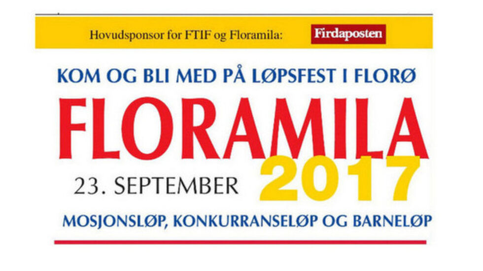 Floramila består av distansene 10 km, 5 km og 1 km barneløp.