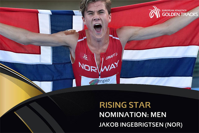 Jakob Ingebrigtsen er en av de ti nominerte i herreklassen, som kan bli kåret til årets 