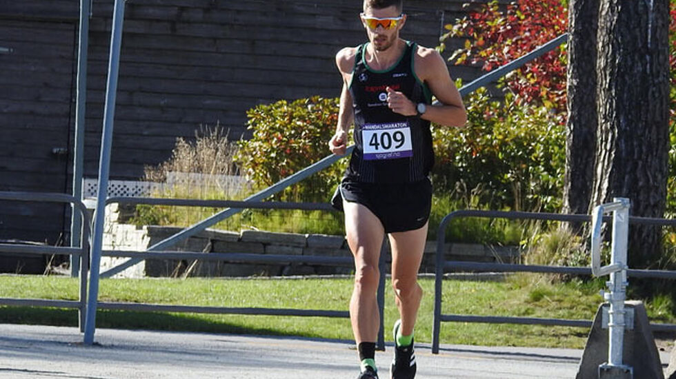 Jan Erik Wergeland vinner maraton. Foto: maraton.no -Leif Rennemo