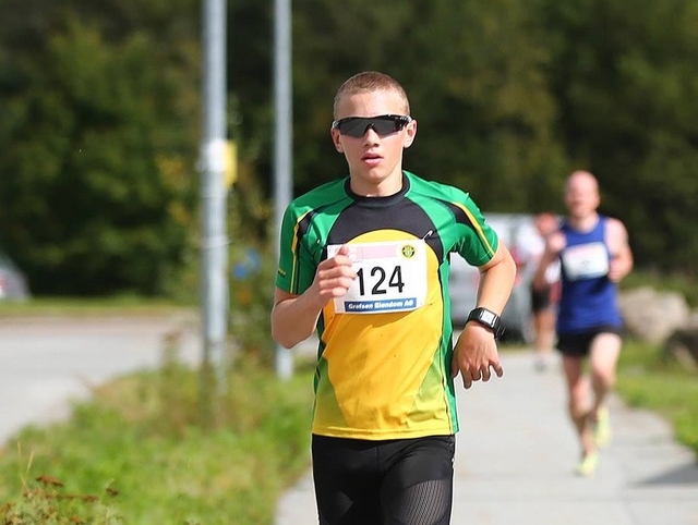 Andreas Kastel, som vi her ser på Norgesløpet tidligere i år, var raskest av alle på 800-meteren som avsluttet årets UKI-karusell. )Foto: Bjørn Hytjanstorp)