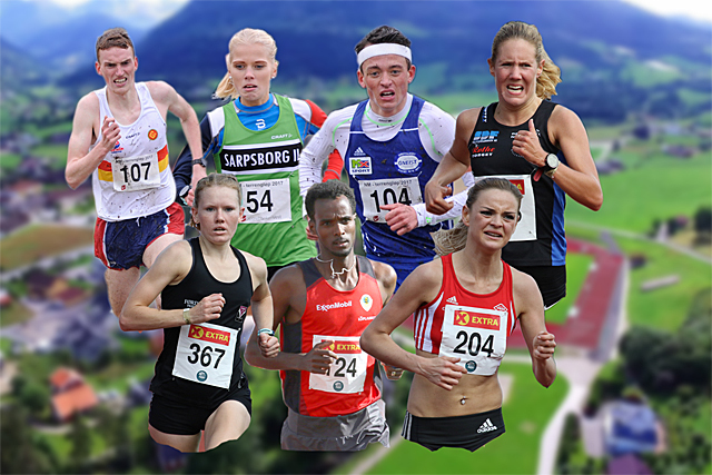 Et knippe løpere som Kondis tror kan bli norgesmestere i terrengløp: Marius Vedvik, Julie Marie Larsen, Stian Øvergaard Aarvik, Maria Sagnes Wågan, Karoline Holsen Kyte, Zerei Kbrom Mezngi og Live Solheimdal.
