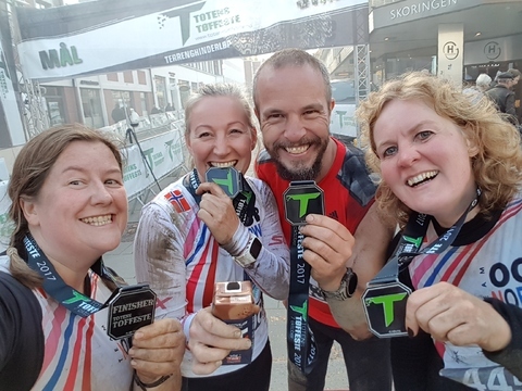 Medaljer etter målgang
